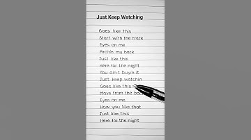 Thumbnail of Tate McRae - Just Keep Watching (Lyrics)#song #lyrics #trending