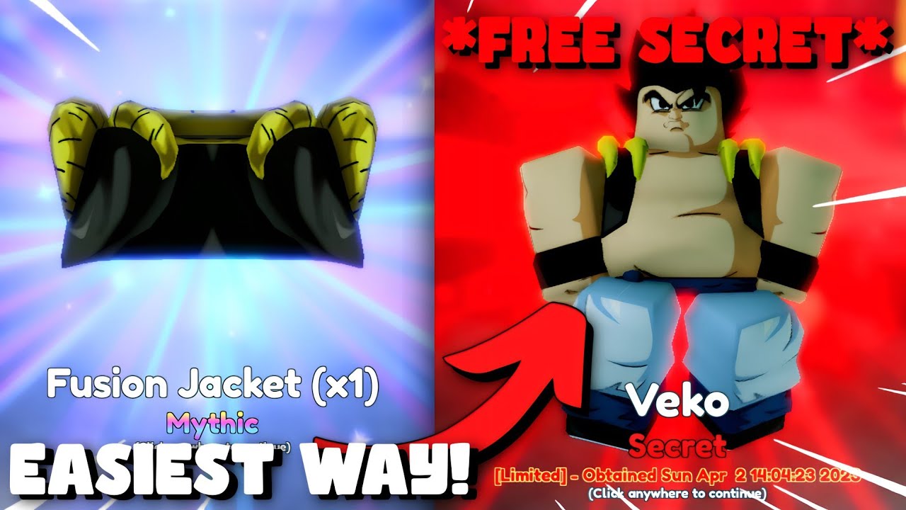 ⚡*FASTEST* WAY TO GET FUSION JACKET!😱*FREE SECRET* VEKO!! (Anime Adventures)  