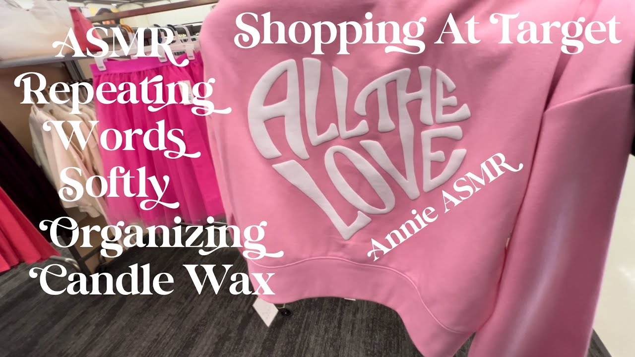 Organizing Candle Wax & Shopping At Target ASMR Repeating Words Softly