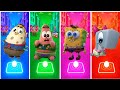 SpongeBob Singing Tiles Hop 😂 Funny Music Challenge #coffindance #spongebob