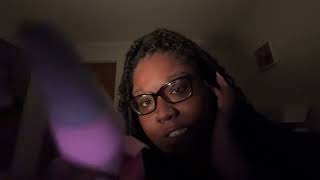 ASMR up close whispering, gum chewing, camera tapping
