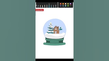 Snow Globe Sketch: Bringing winter Magic to Life #❄️winter☃️ #art #shorts #@artdiaries3684