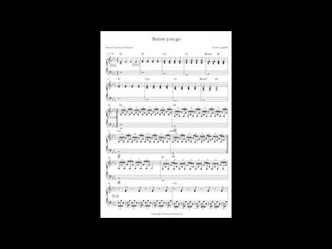 Before you go (spartito pianoforte) - Lewis Capaldi