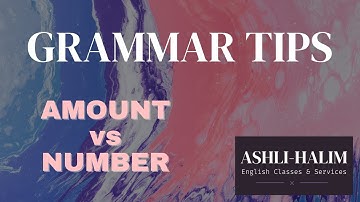 Amount vs Number | English Grammar and Vocabulary