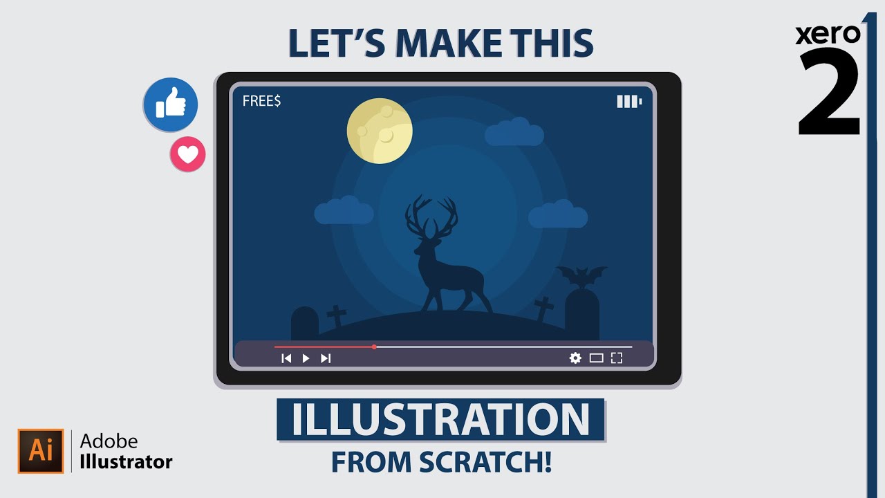 How to make an illustration from scratch in Adobe Illustrator | Episode 5 | Tutorial for beginners