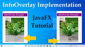 InfoOverlay Implemenation in Fxml based project | JavaFX Tutorial