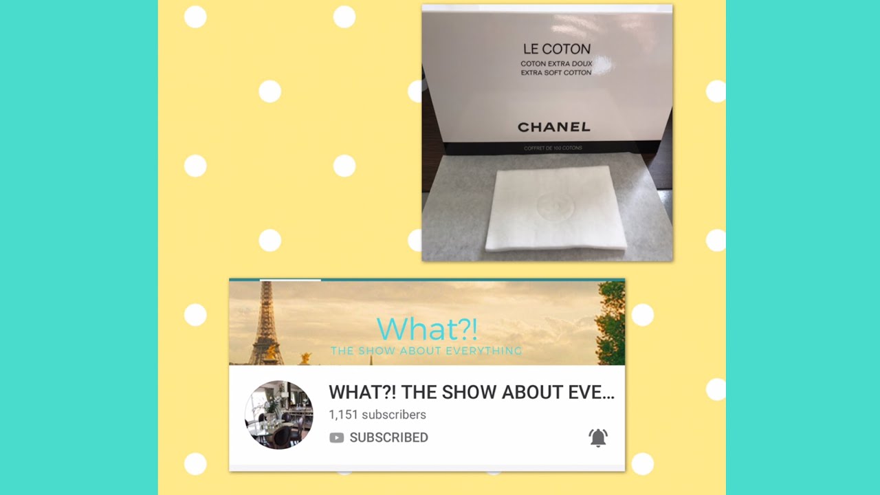 CHANEL BOX Of Cotton Pads / Giveaway winnings YouTube