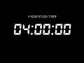 4 Hour Study Timer | LCD Countdown | Focus Flow Timer