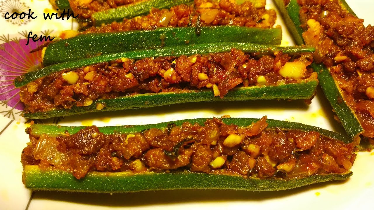 Delicious bharva bhindi pan