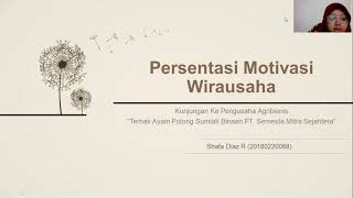 Persentasi Motivasi Wirausaha - Mata Kuliah Kewirausahaan