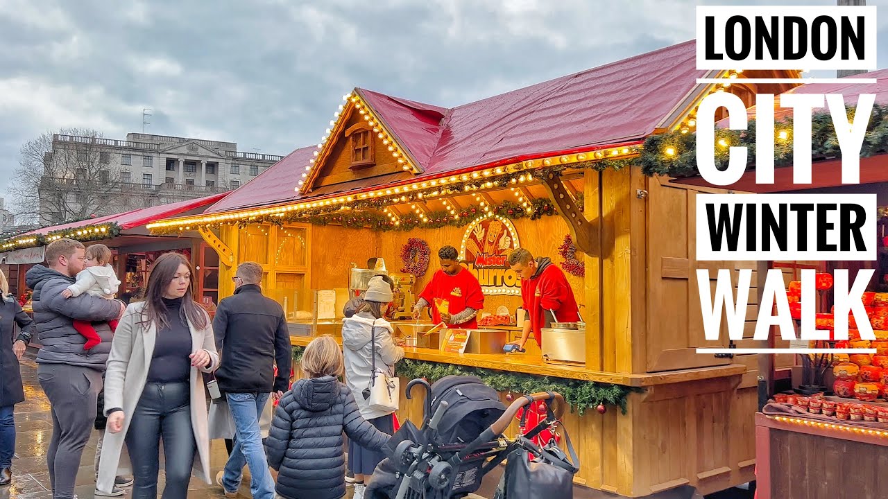 London City Winter Walk Best London Walking Views Central London