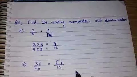 How to find missing Numerator and Denominator