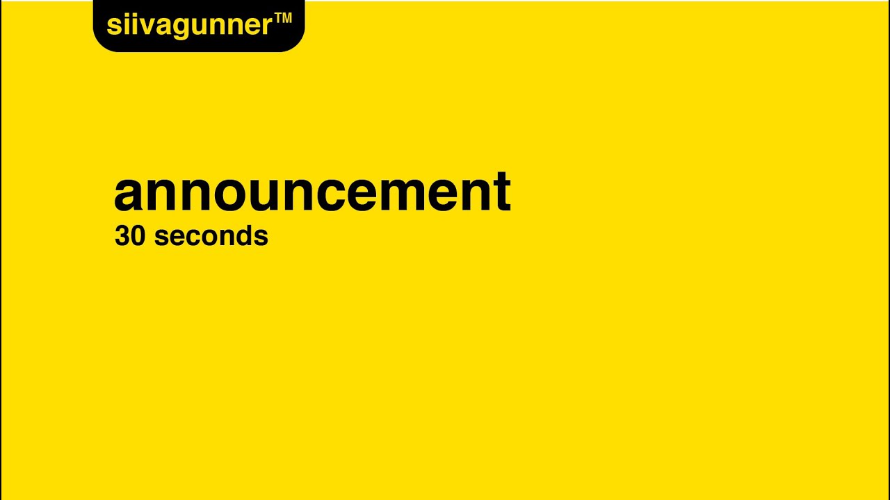 announcement