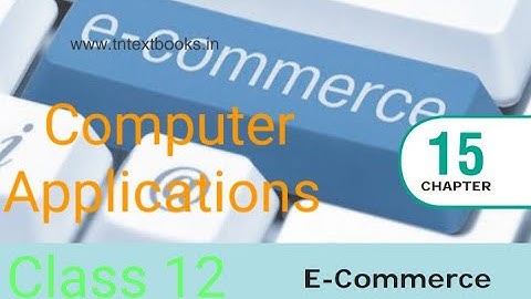 Class 12 Computer Applications Chapter 15 E-commerce (Part 2)