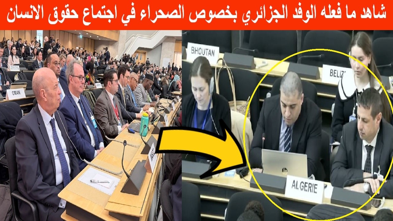 🚨 عاجل | الجزائر تستبعد ملف الصحراء من كلمتها في اجتماع حقوق الإنسان.. وهذا ما فعله الوفد الجزائري