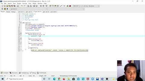 PROGRAM DEV C++ SEGITIGA SAMA KAKI FULL ANGKA