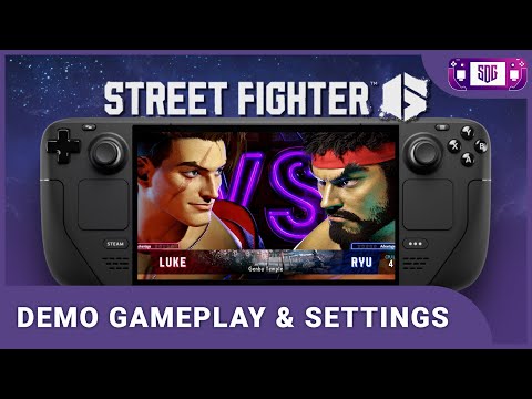 Street Fighter 6 Demo - Steam Deck Gameplay and Best Settings