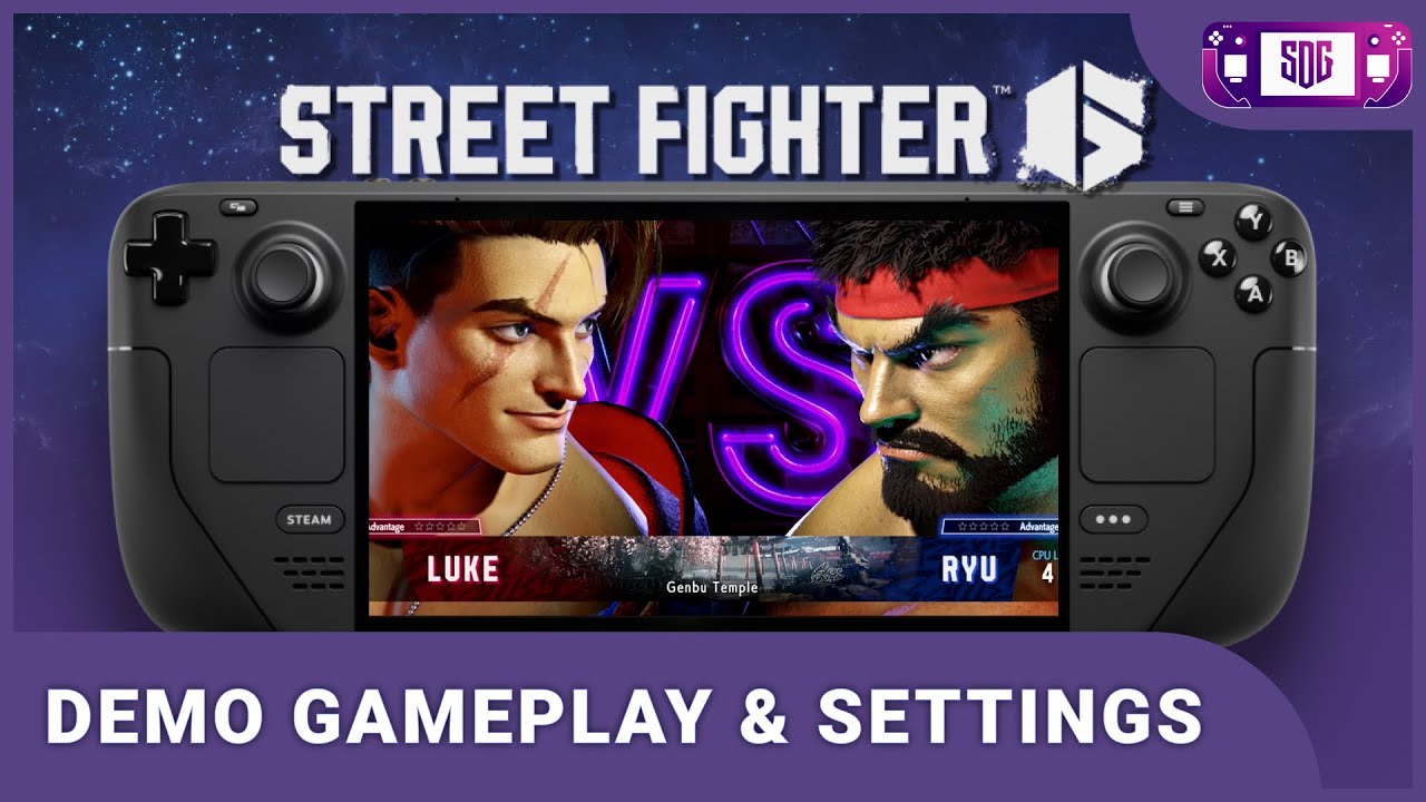 Street Fighter V - Steam Deck handheld gameplay (maximum graphics