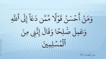 سورة فصلت 41 القارئ هاني الرفاعي
