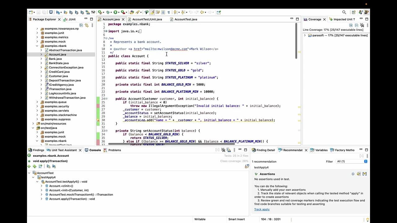 Parasoft Jtest - How to generate Unit test cases Automatically with ...