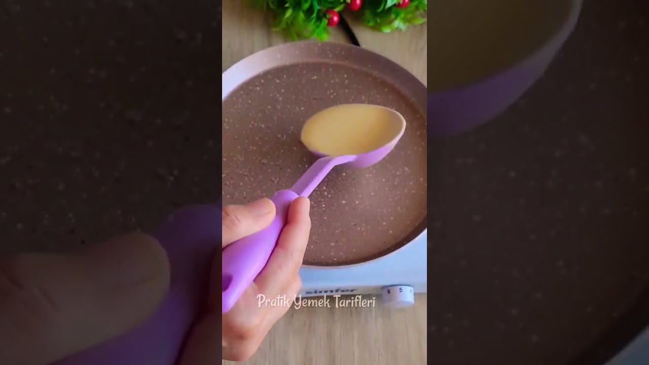 Kahvaltıya ne pişirsem ???? krep tarifi ????????#yummy #asmr #viral #keşfet #dessert