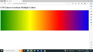 CSS Linear Gradients - Multiple Color Stops