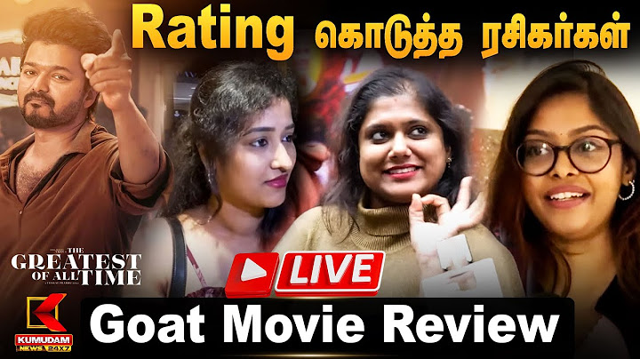 🔴LIVE: Goat 1st Half Review | Goat Public Review | Goat Movie Review | Thalapathy Vijay