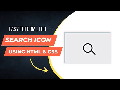 11 - The Most Used Search Icon & Magnifying Glass Using HTML & CSS