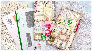 Detailed Edith Holden JUNK JOURNALS From Junk Mail Envelopes | SUPER EASY AND QUICK! | CRAFTMAS #6 Details