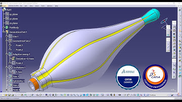 How to create a mechanical part using CATIA Generative Shape Design & Part Design 146 Ornament