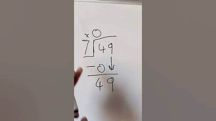 49 divide by 7 using the long division method