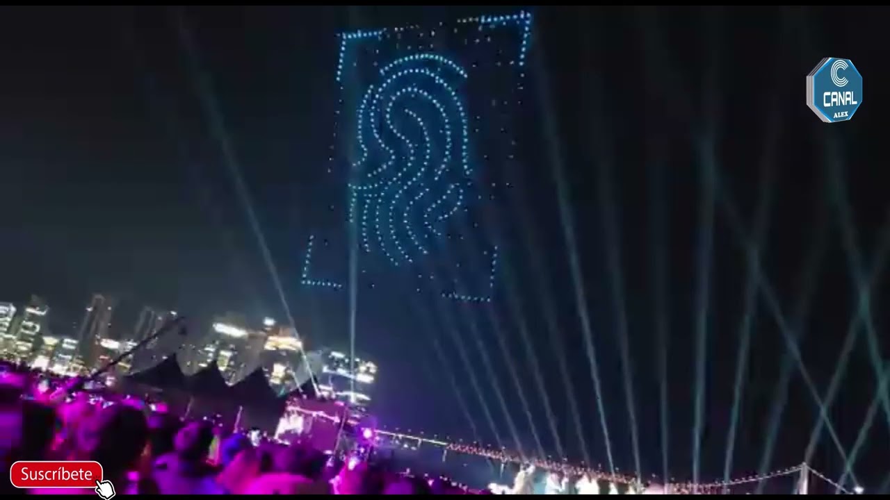 KOREA RECIBE EL AÑO 2023, CON UN  ESPECTACULO DE 1500 DRONES