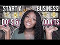 DO'S AND DON'TS OF STARTING AN ONLINE BUSINESS! | LIFE OF AN ENTREPRENEUR EP. 7