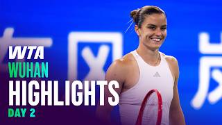 Day 2 in Wuhan featuring Sakkari, Chwalinska, Pohankova, and more | WTA Match Highlights