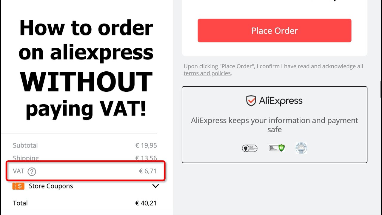 How to buy without VAT on aliexpress (if you have a EU company) - YouTube