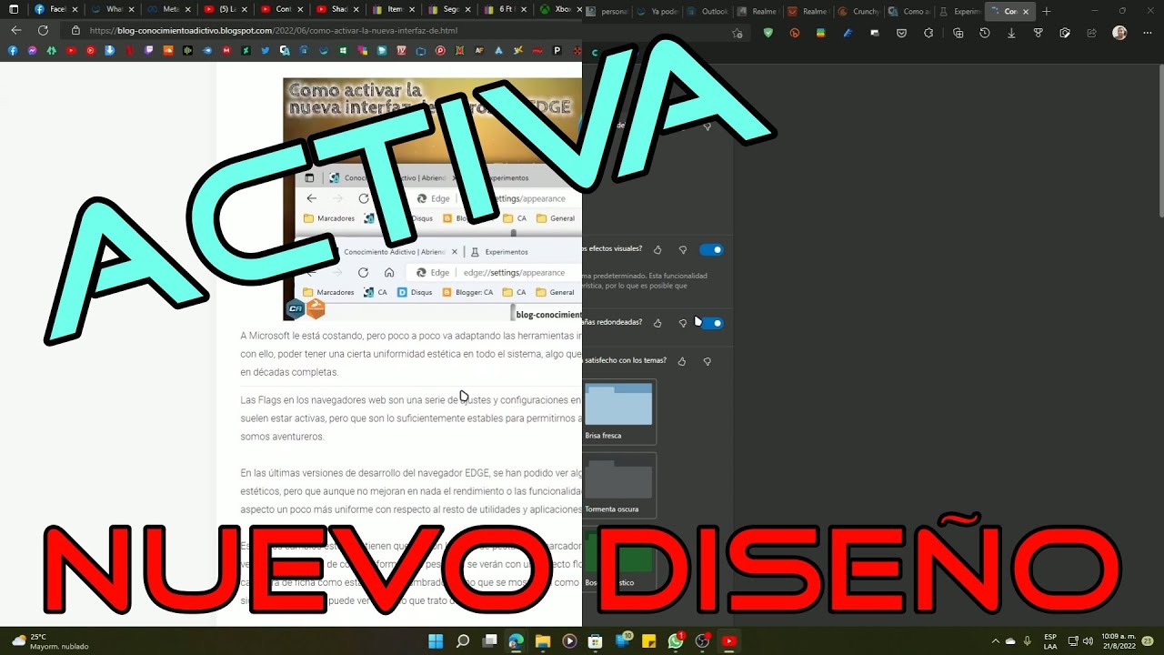 Como Activar El Nuevo Diseño De Microsoft Edge Youtube