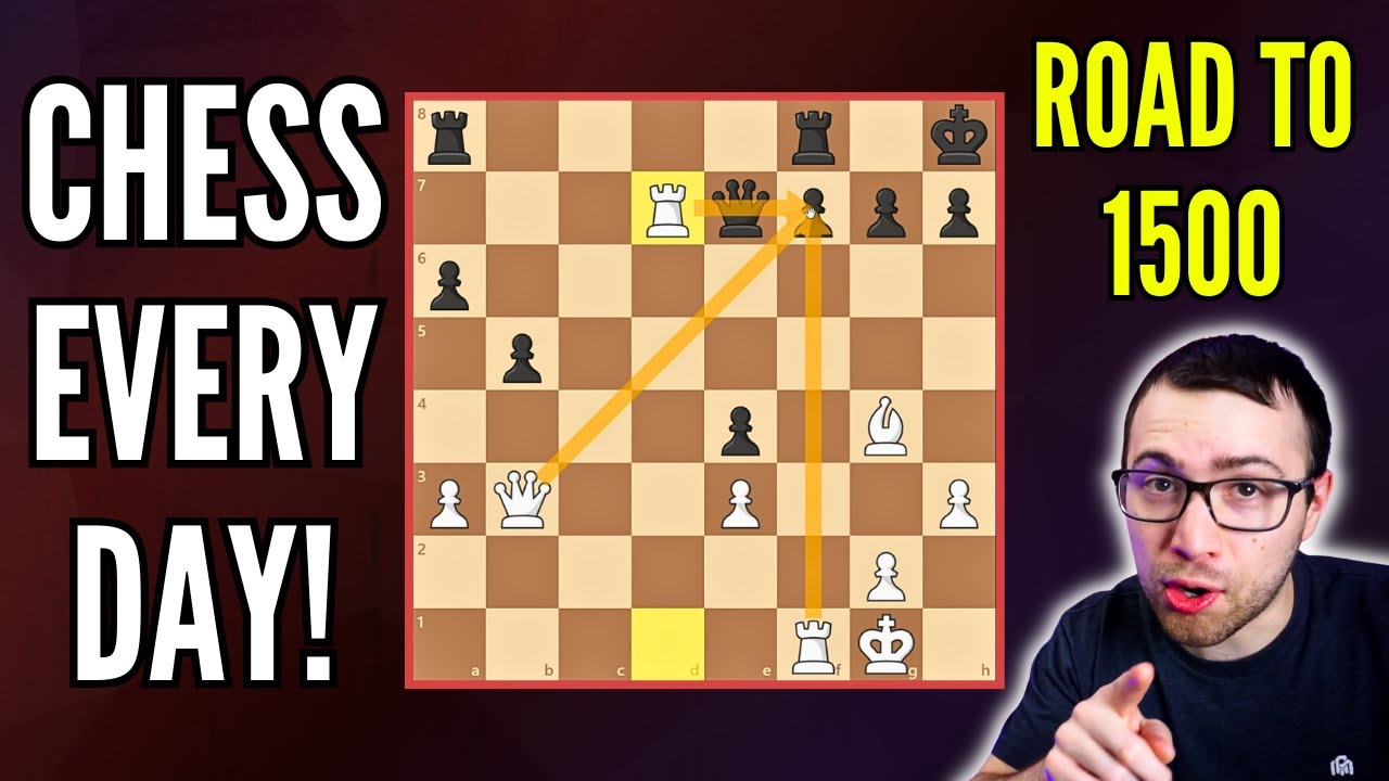 Playing Chess EVERY DAY! - Road to 1500 Elo - Day 5 - YouTube