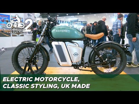 2022 Maeving RM1 electric motorcycle at the MCN London Motorcycle Show