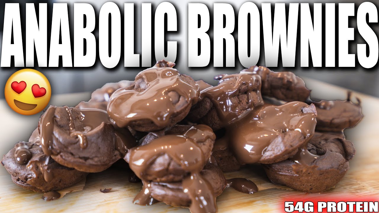 ANABOLIC BROWNIE BITES High Protein Low Calorie Recipe YouTube