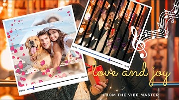 Vibe Master: Photo Video Status Maker, Edit Photo & Video, Heart Photo Effect Video Maker Wid Music