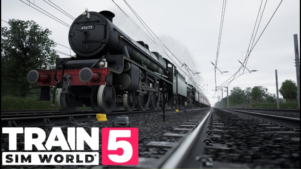 LMS Jubilee Class (45675-5A)!!!!! ECML-Doncaster to Peterborough.