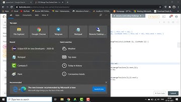 Merge Two Linked List using recursion in Leetcode