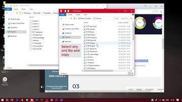 How to install the colour themes (XML files)