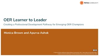 From OER Learner to Leader: Creating a Professional Development Pathway for Emerging OER Champions