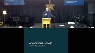 Information Convocation Chapel - Fall 2026 News