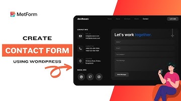 Create Contact Form in WordPress | Step-by-Step Tutorial | devRasen