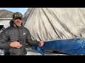 Heavy duty pontoon boat cover - full walk around