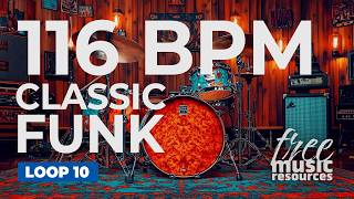 116 BPM Classic Funk Drum Loop – Tight Funk Groove | Loop 10