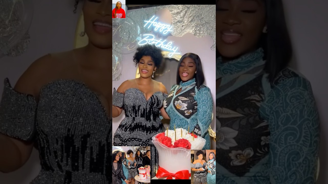 Актриса Нолливуда Мерси Джонсон прекрасно проводит время с женой Джуниора Поупа, Дженнифер, и дру...