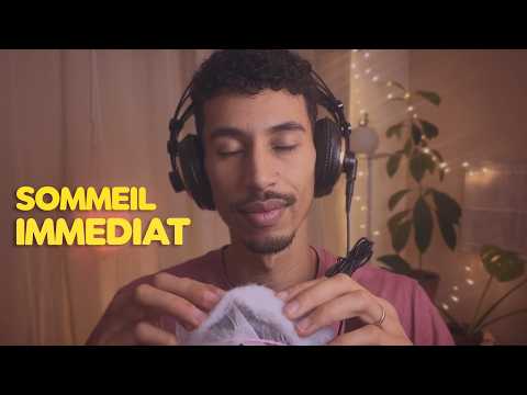ASMR | 30 min de DÉTENTE : Brushing, Massage Coton & Chuchotements (Pour Dormir)